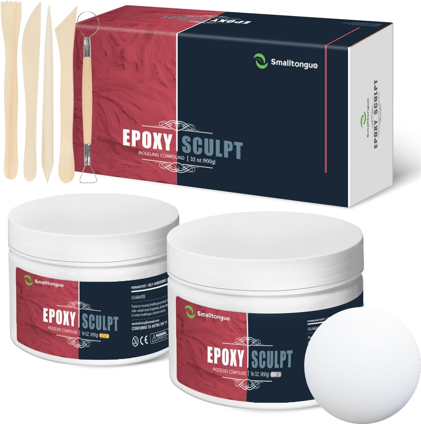 Epoxy Sculpt Clay 2 Part Modeling Clay 1lb AB Sculpting Repair Putty