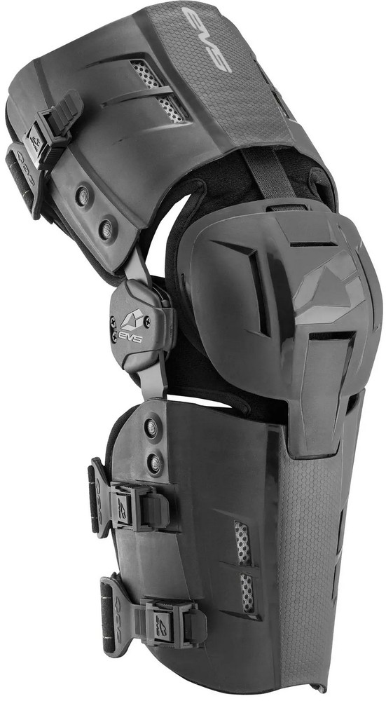 EVS RS9 Single Knee Braces Black MD Left