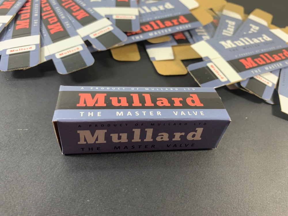 10x Mullard Blank Tube Boxes ECC83 ECC88 12AX7 12AU7 6922 Carton