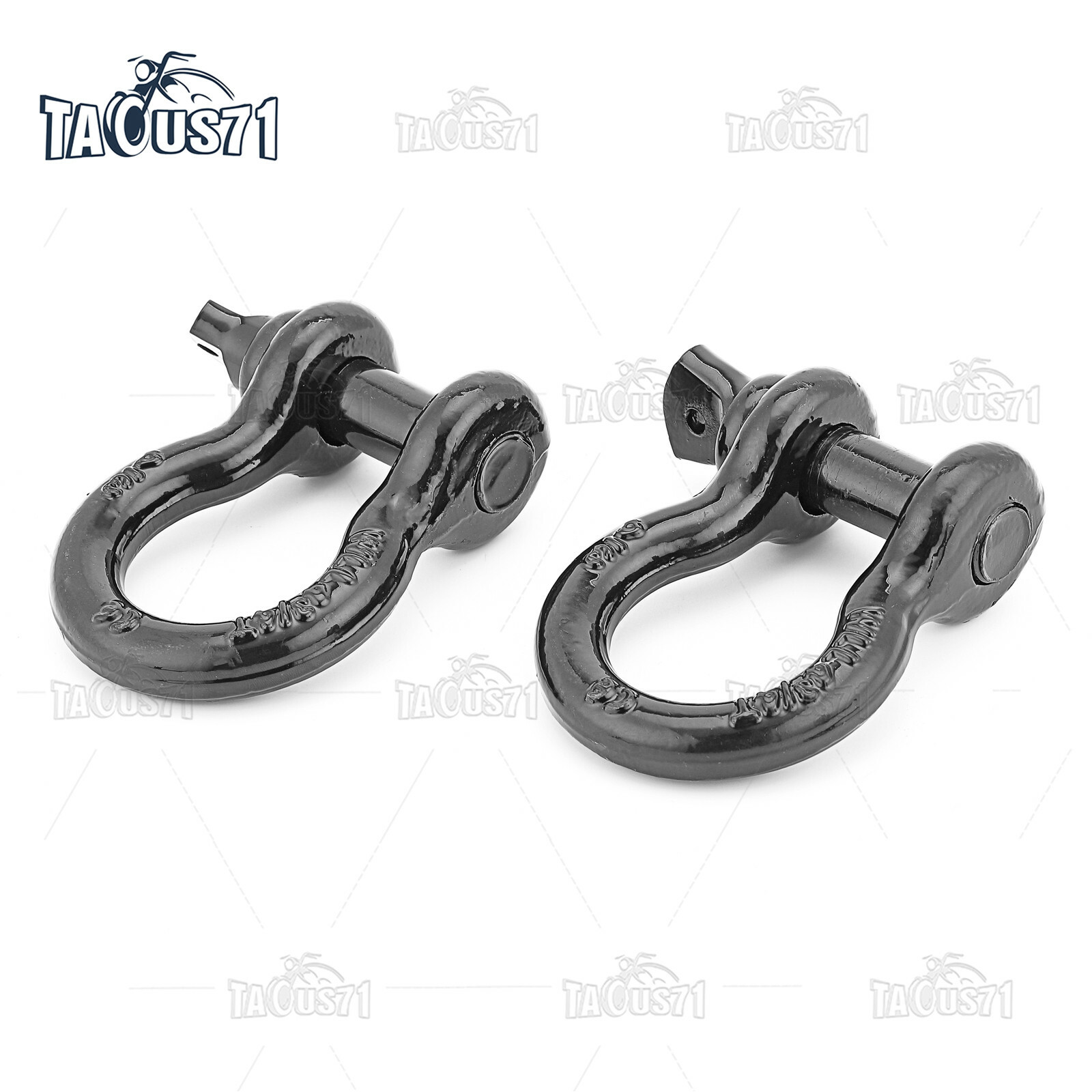 Front Tow Hooks Shackle Bracket Kit For 2010-2017 2018 2019 Ram 2500/3500/4500