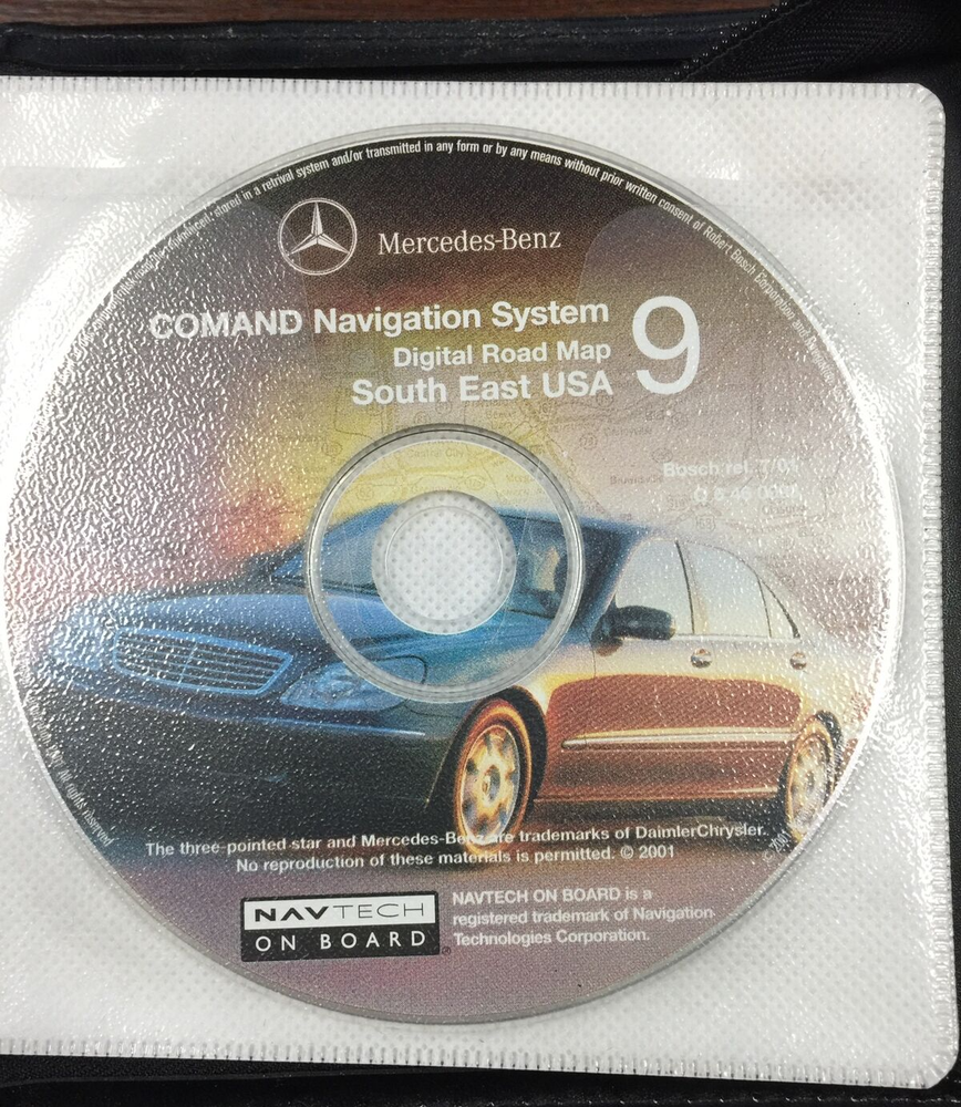 Mercedes C, E, CL, CLK S SL G-Class Navigation Digital Road Map, 11 Discs