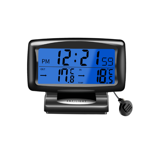 Car Electronics Internal and External Temperature Electronic Clock Thermometer