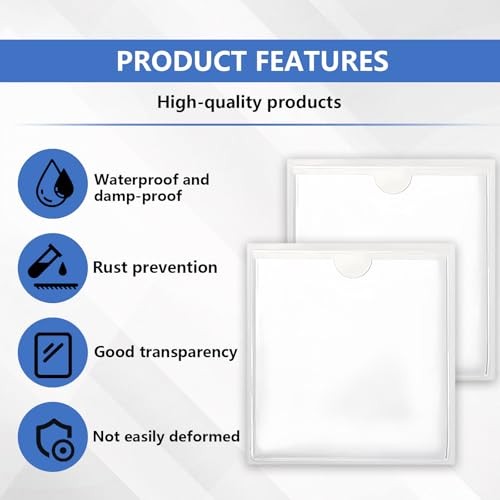 3Pcs Windshield Sticker Holder, Clear Car Window Pass Permit Holder for