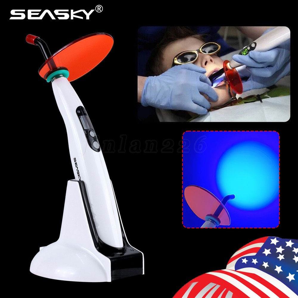 Dental Wireless Curing Light Lamp LED-B 5 Second Curing 1500mW/cm²