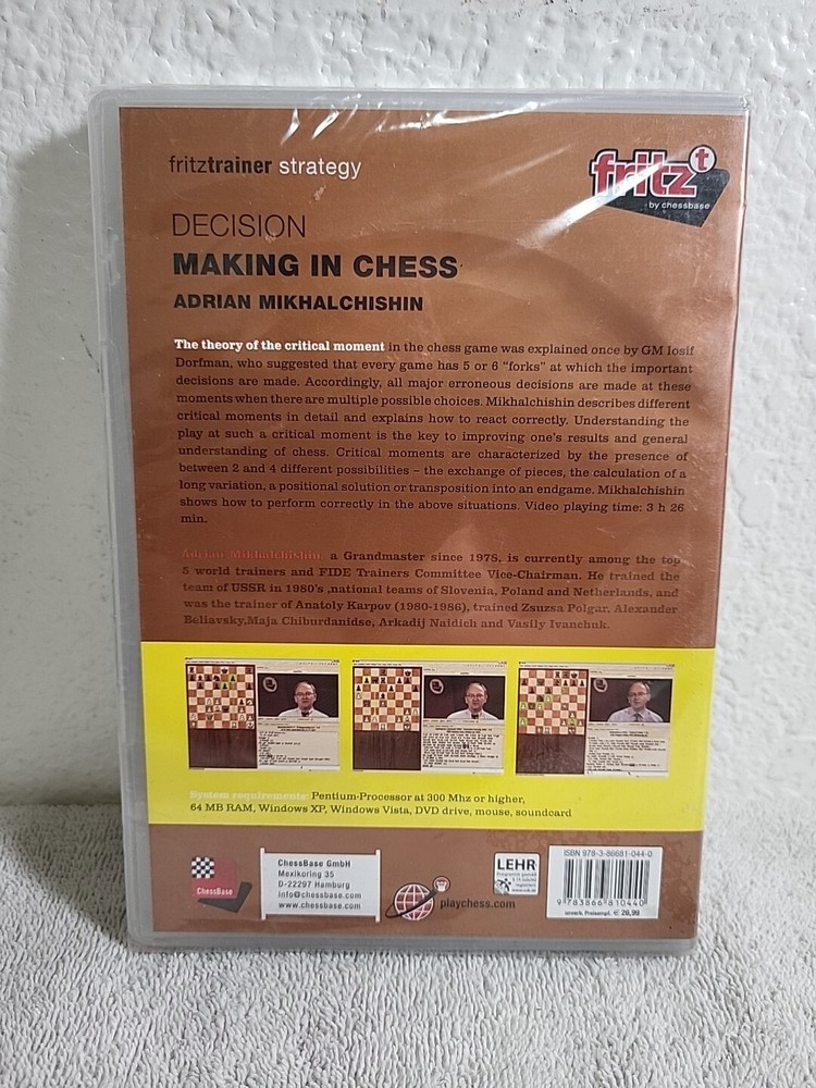 Decision Making in Chess - Adrian Mikhalchishin DVD (New)