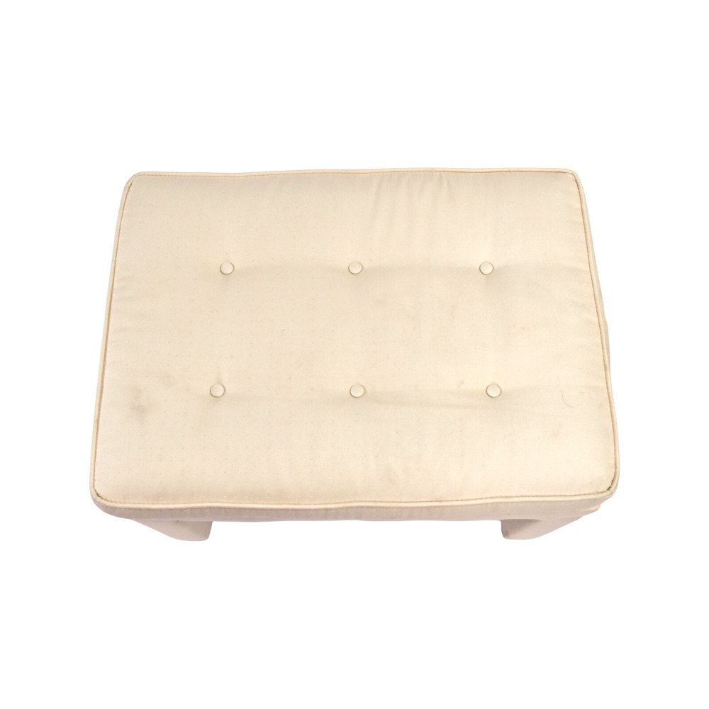 Vintage Mid-Century Modern Upholstered Bench Vanity Stool