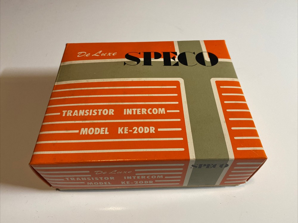 New NOS Vintage Speco Transistor Intercom Accessories Model KE-20DR electronics