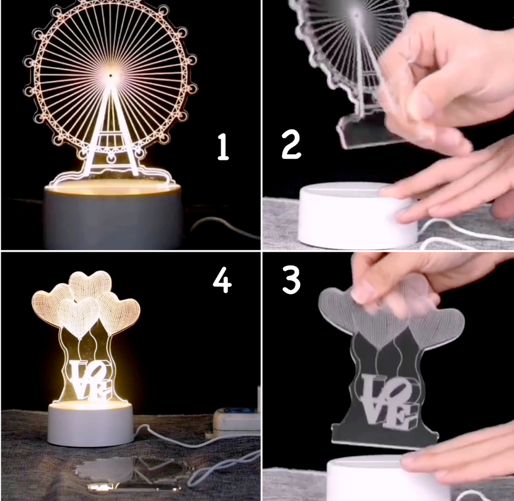 3D LED Lamp Creative Night Lights - Table Lamp for Home Decoration