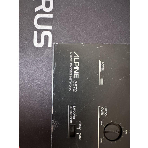 ALPINE Active Dividing Network 3672 Equalizer 6ch Vintage Used From Japan