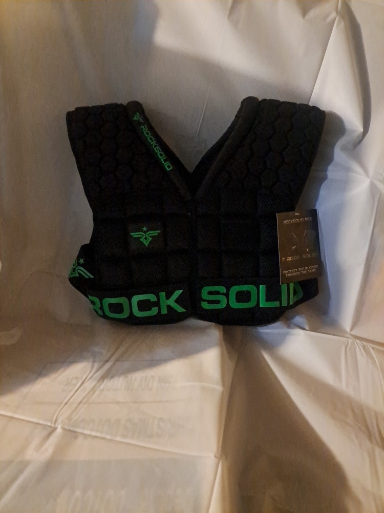 Rock Solid RSS Shoulder Pads Black/green. Small Size.