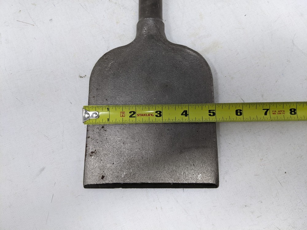 Rotary Hammer Flat Tile Scarping Jackhammer Drill Chisel - 5 in. Wide -