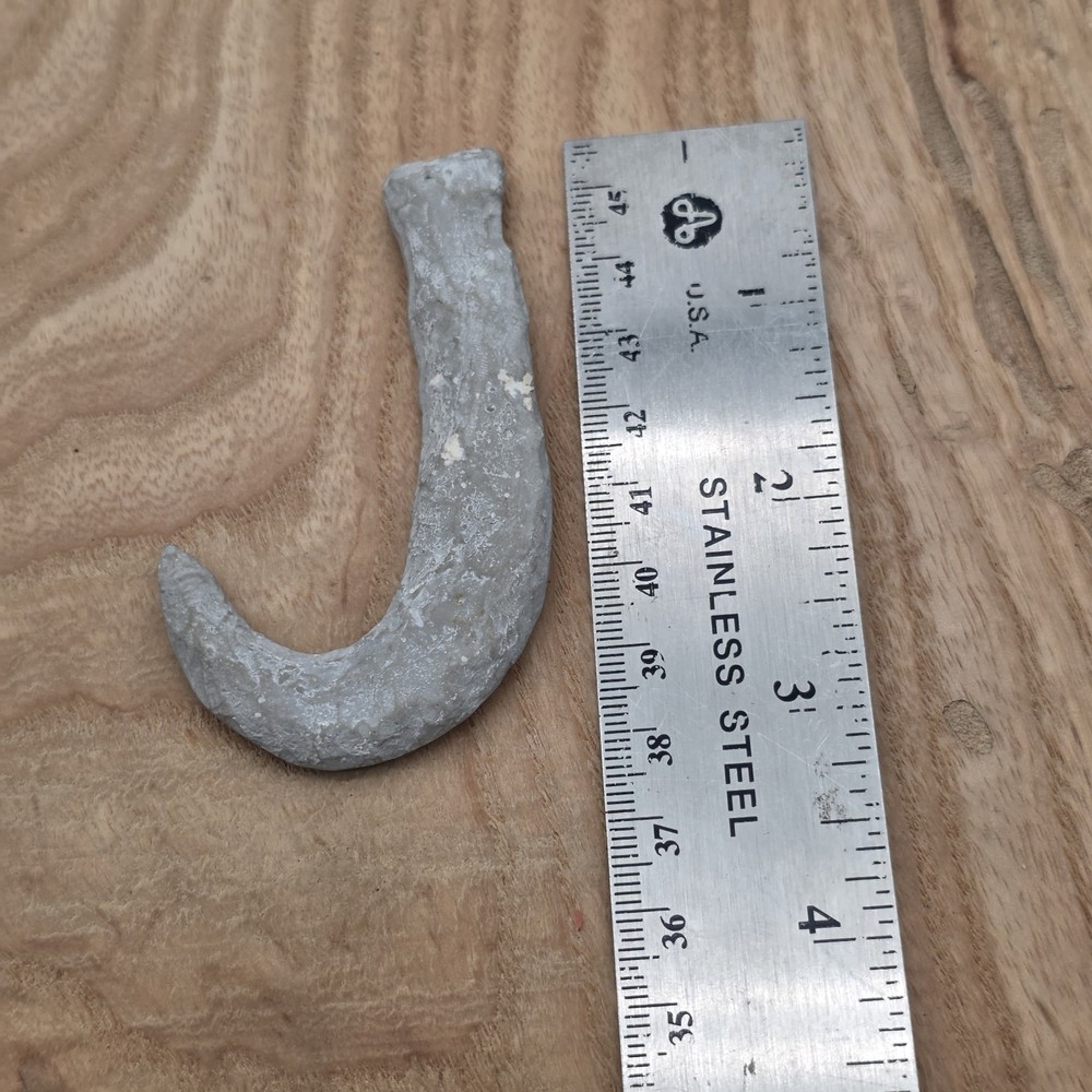 White Flint Indian Fish Hook