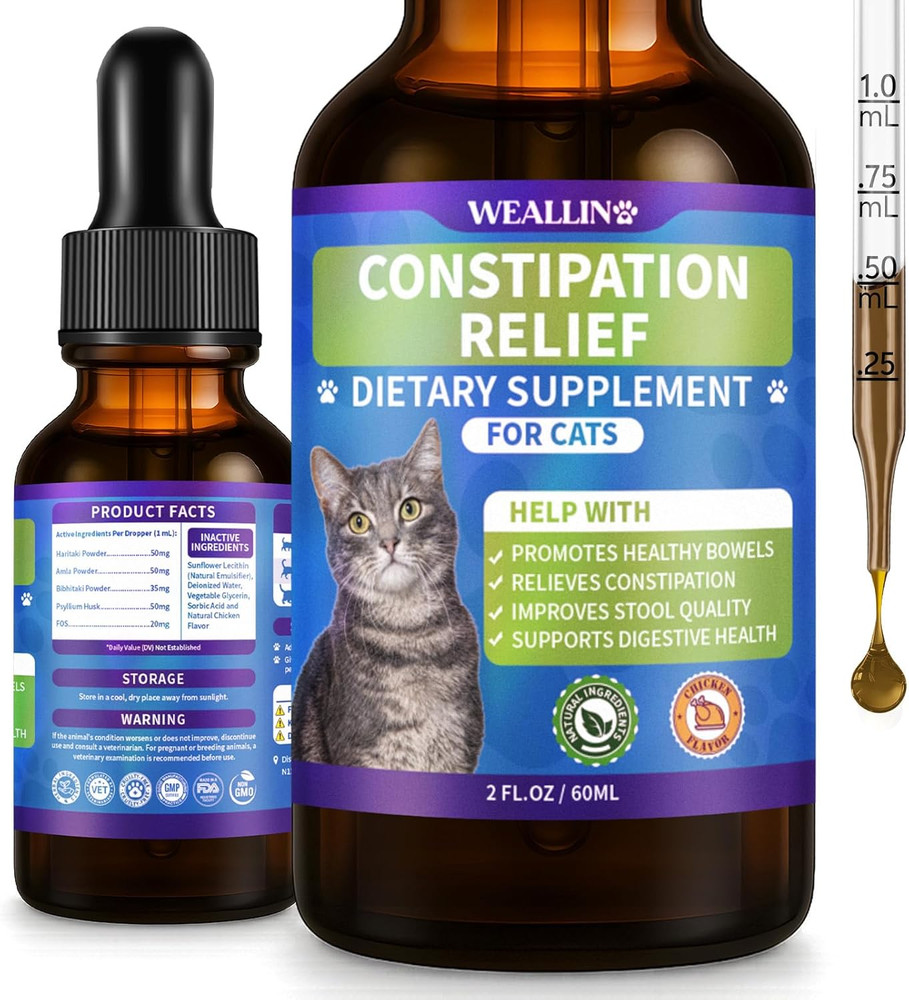 Cat Constipation Relief, Constipation Relief for Cats, Cat Constipation Support,