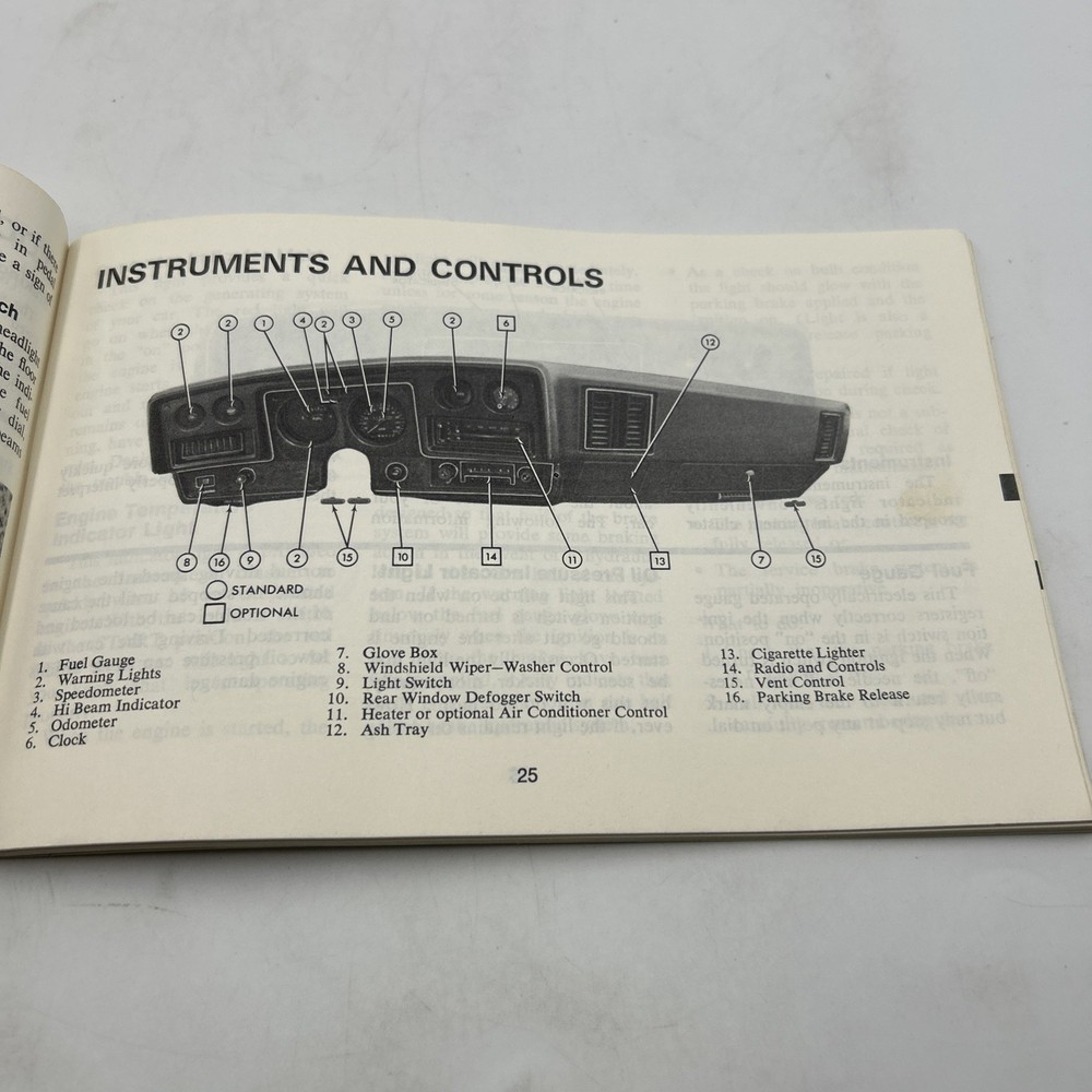 1973 Monte Carlo Owners Manual Original