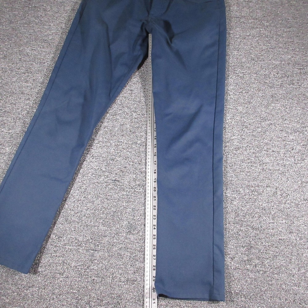 TravisMathew Pants Mens 32 Blue Golf Performance Stretch Flat Front Polyester