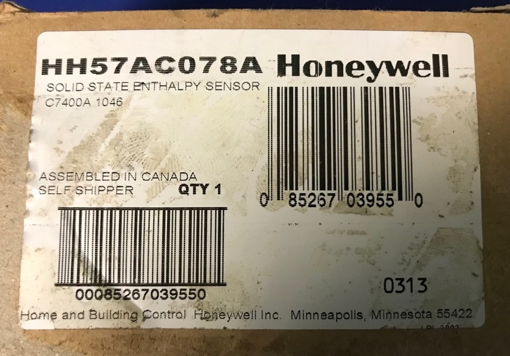 New in Factory Box Honeywell HH57AC078A Solid State Enthalpy Sensor C7400A