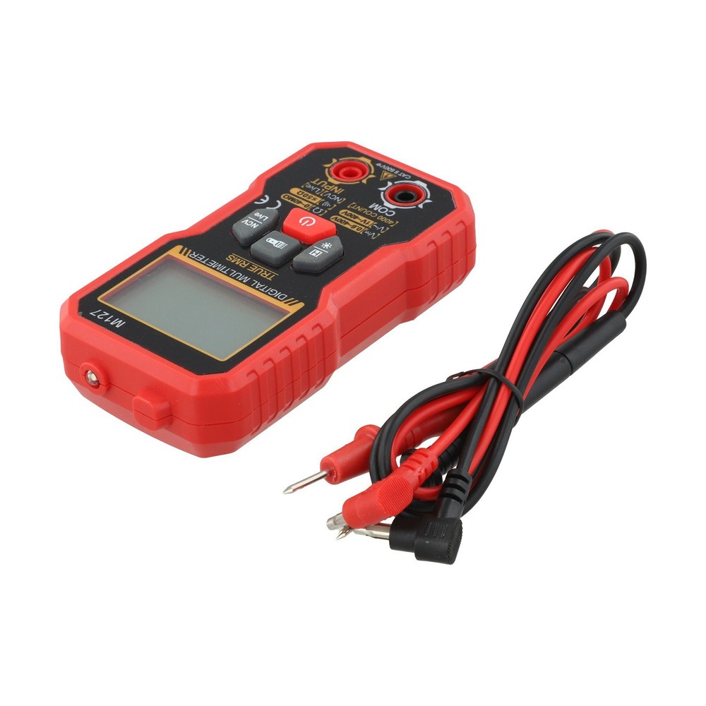 Compact Digital Multimeter with Non Contact Voltage Detector for Testing