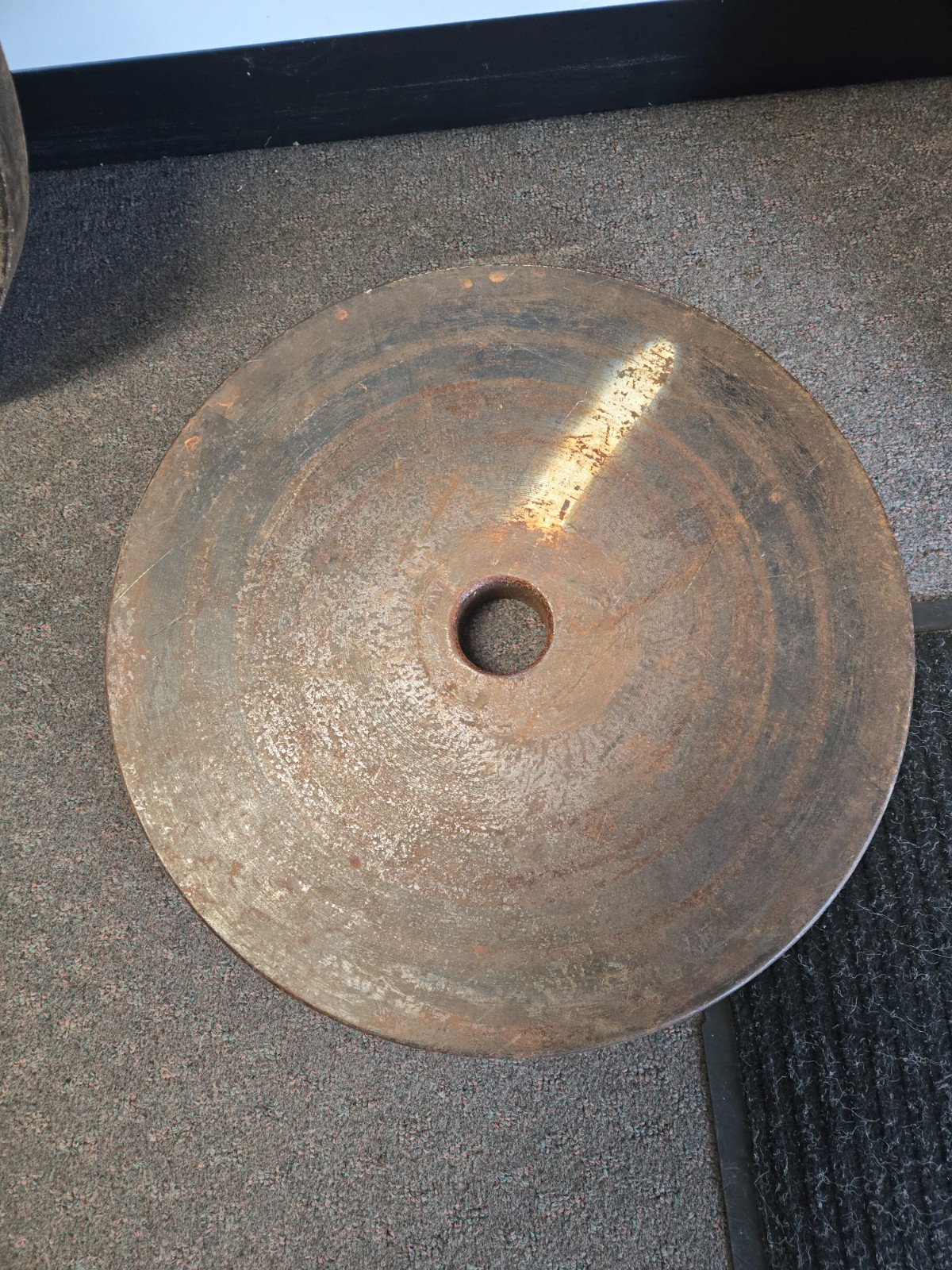 Vintage Olympic Standard 45 Lb Deep Dish Barbell