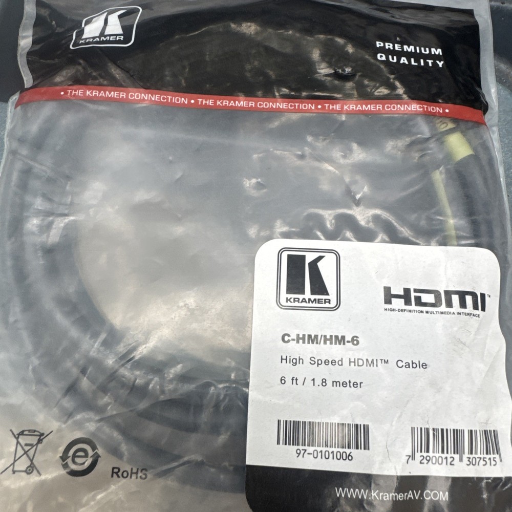 Kramer C-HM/HM-6 High-Speed HDMI 2.0 Cable (6')