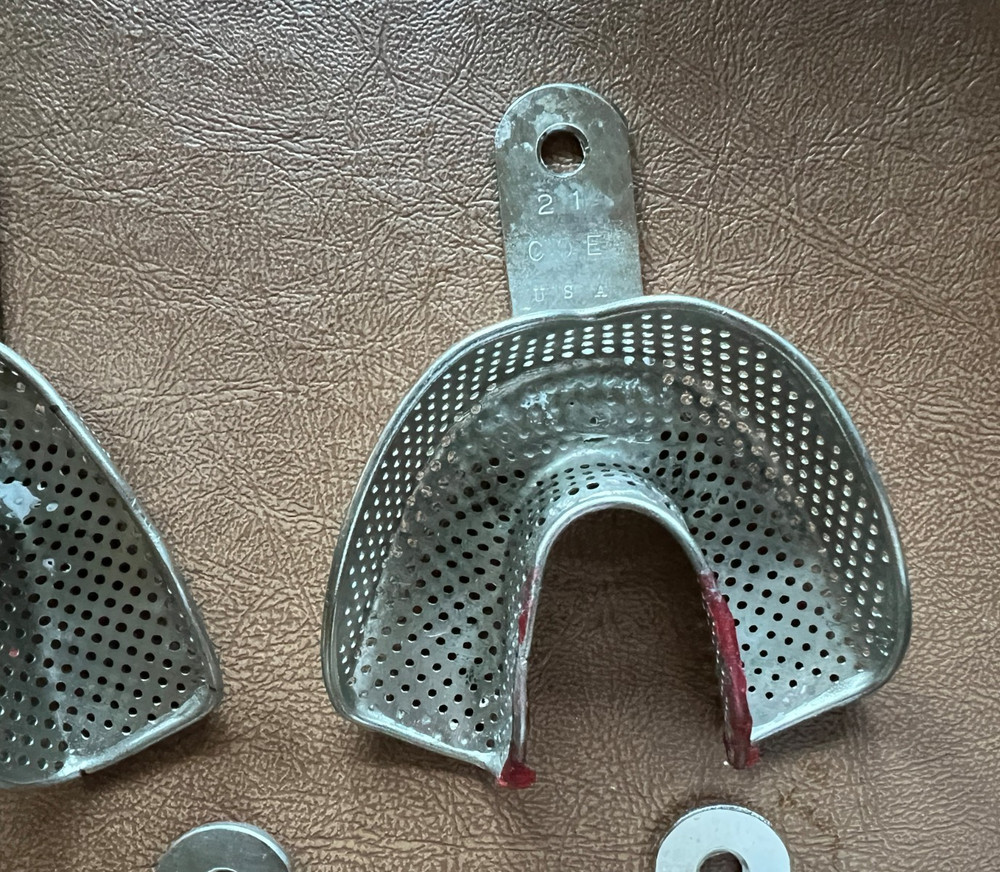 Used COE Metal Impression Trays (7 Items Total)