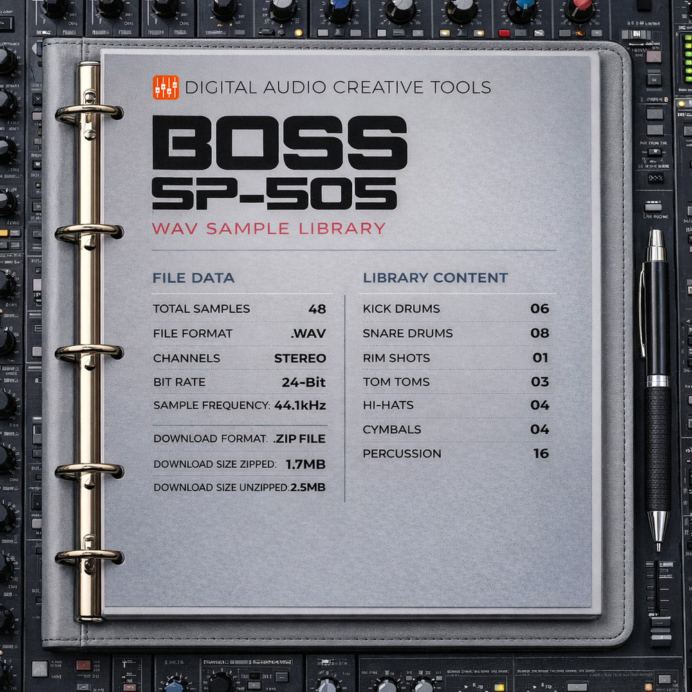 Boss SP-505 Drum Machine Sample Library