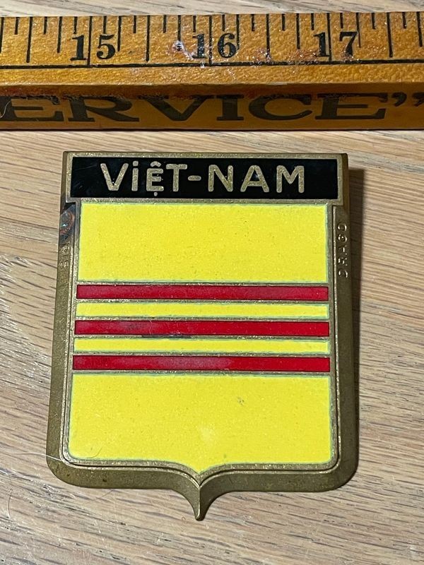 Vietnam Solid Metal Auto Grill Badge made by DRAGO