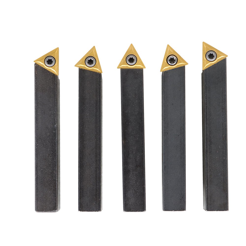 5 Pack 1/2" Carbide Indexable Turning Tool Lathe Tool Bit With Carbide Inserts
