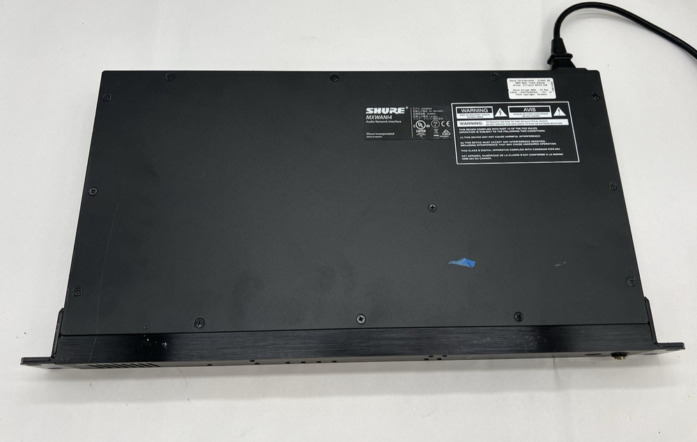 Shure MXWANI4 4 Channel Audio Network Interface for Microflex Wireless
