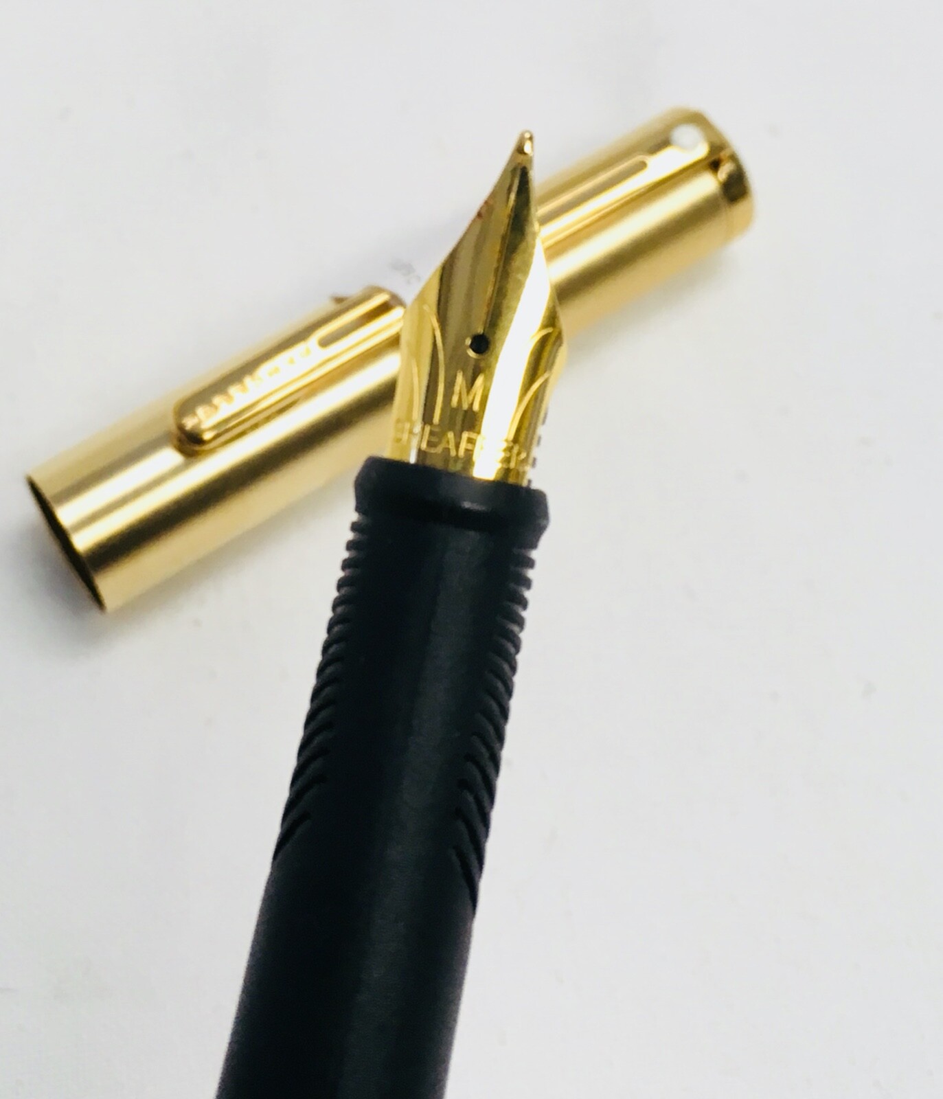 Sheaffer Agio COMPACT Brushed 22K Gold Plate "M Nib" Fountain Pen