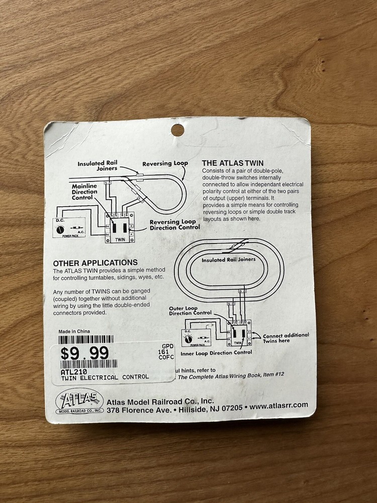 Atlas. #210 Twin Electrical Control