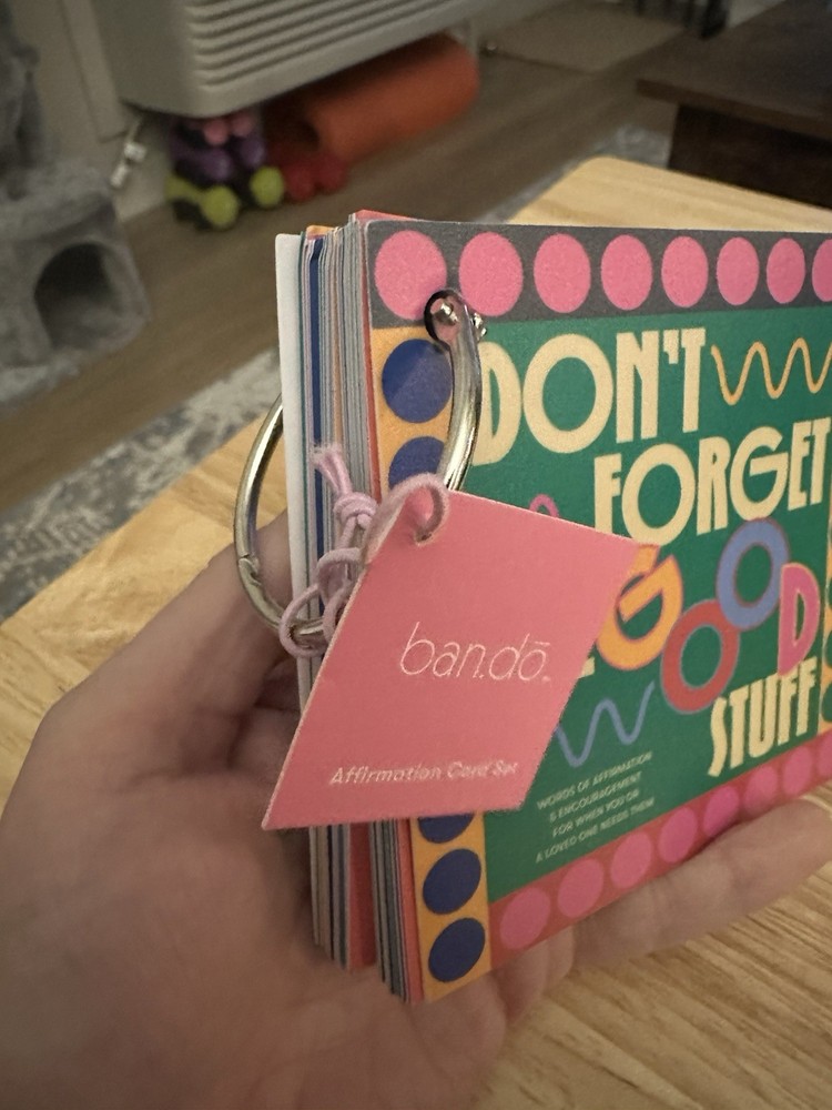 Don’t forget the good stuff. Affirmation Cards On Ring