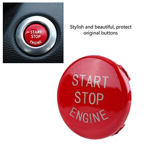 Car Engine Start Stop Switch Button Cover for E Chassis 3 Series E90 E91 Red
