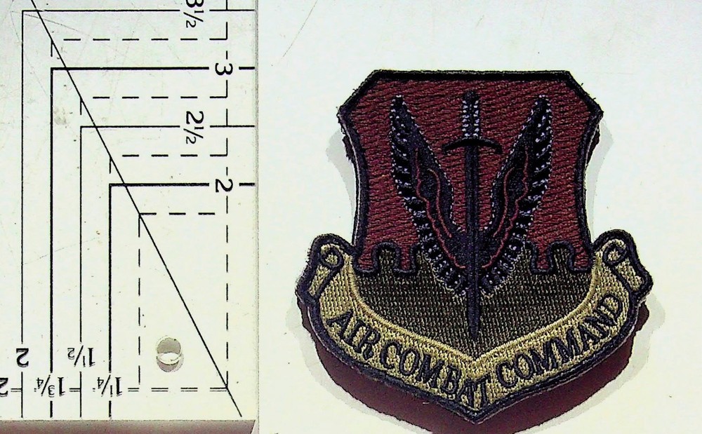 USAF Air Combat Command Military Patch Embroidered Authentic Collectible