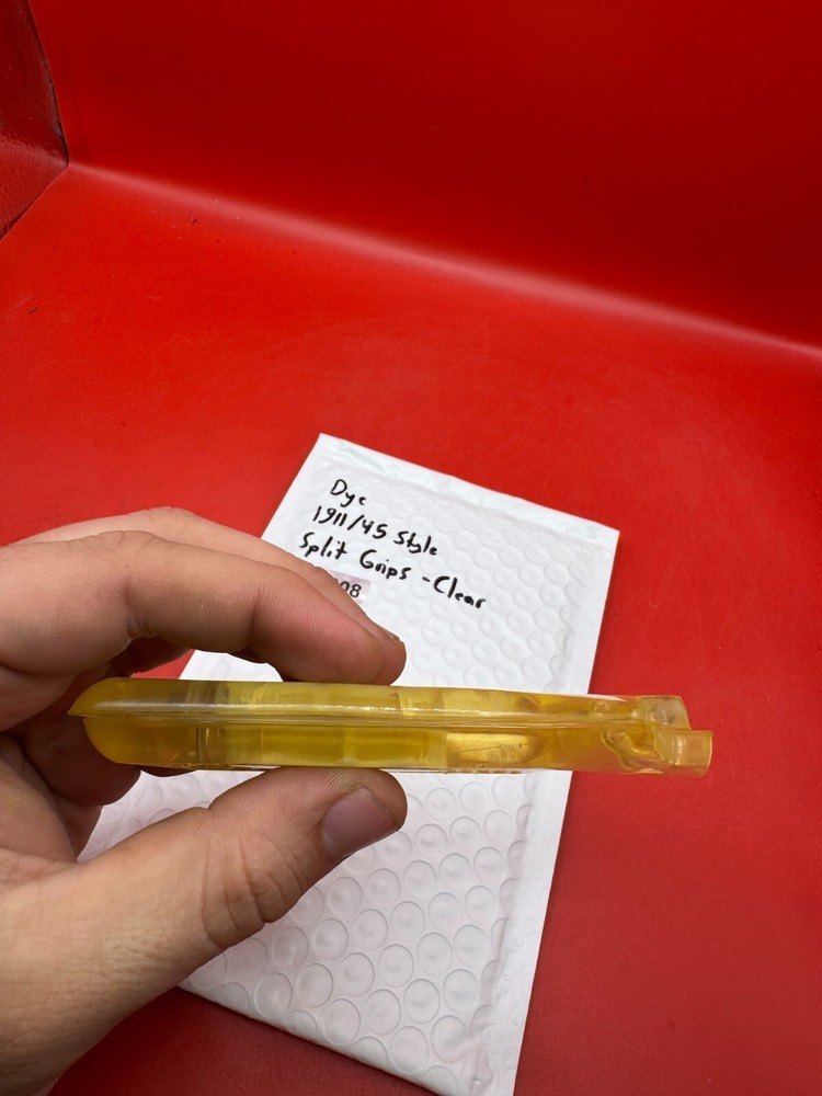 Dye 1911/45 Style Split Grips -Clear
