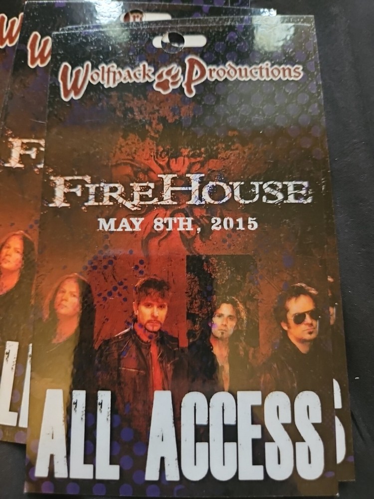 Firehouse All Access Pass  2015