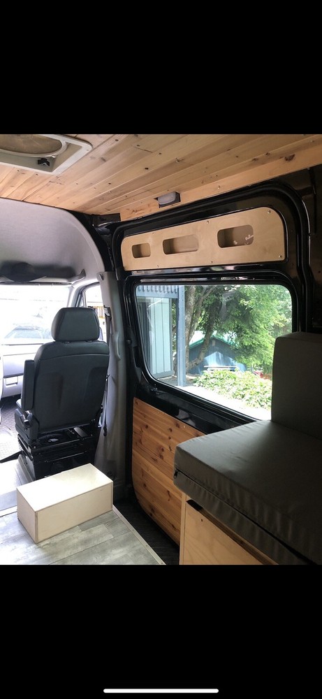 Sprinter Van slider door cubby storage set shelf