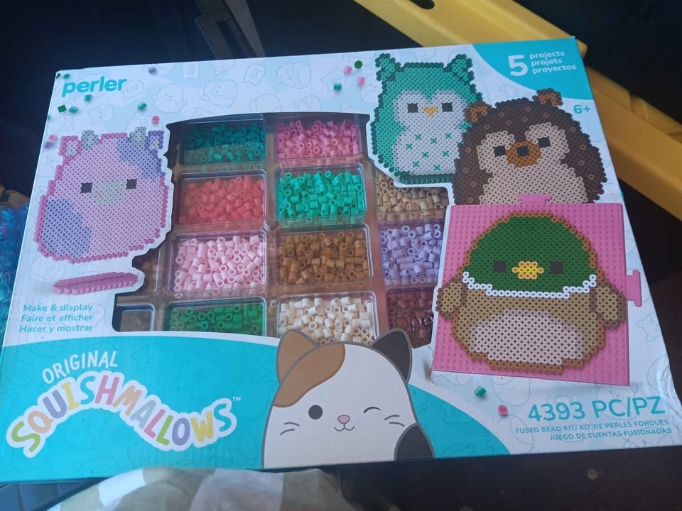 squishmallow perler beads brand new
