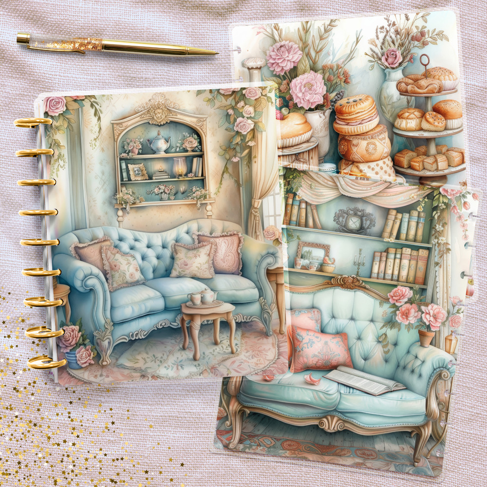 Cottage Tea Time Classic Happy Planner Cover