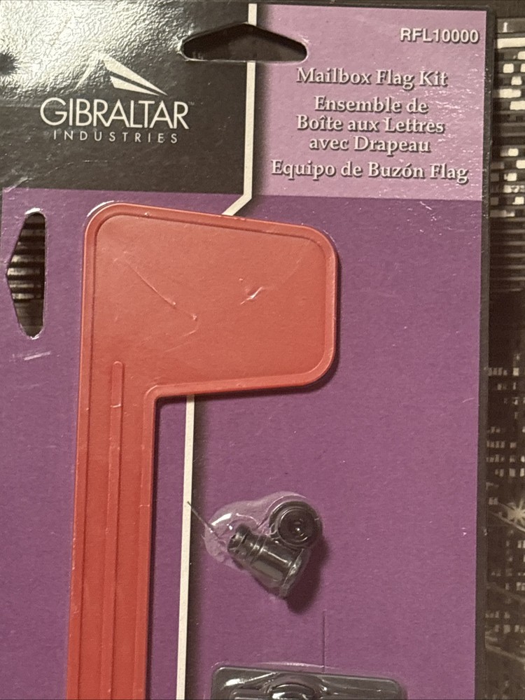 Flag Kit Red Gibraltar Mailboxes Replacement Mailbox Rust Proof Sealed New