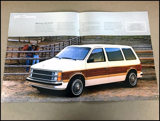 1986 Dodge Caravan 16-page Original Car Sales Brochure Catalog