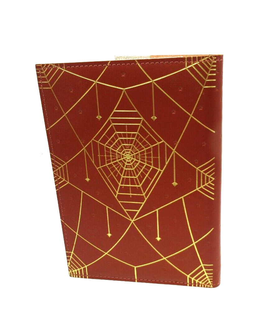 Metropolis Refillable Notebook 7" Leather Cover Spiral Insert Graphic Image Rust