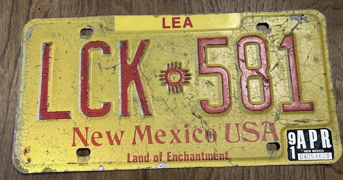 Lot of 3 Mix States original License Plates