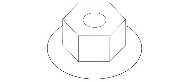 Genuine Mitsubishi Motor Mount Nut MU001809