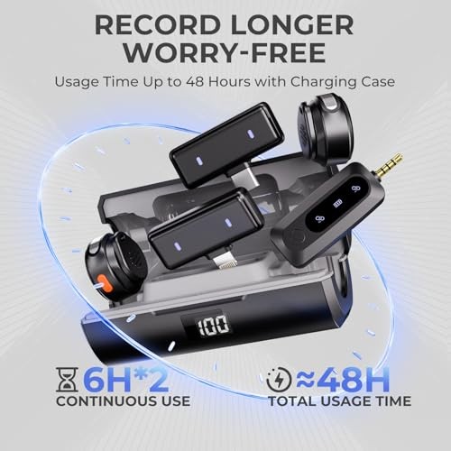 Wireless Lavalier Microphone for Coin Combo (For Lightning/USB-C/3.5mm)