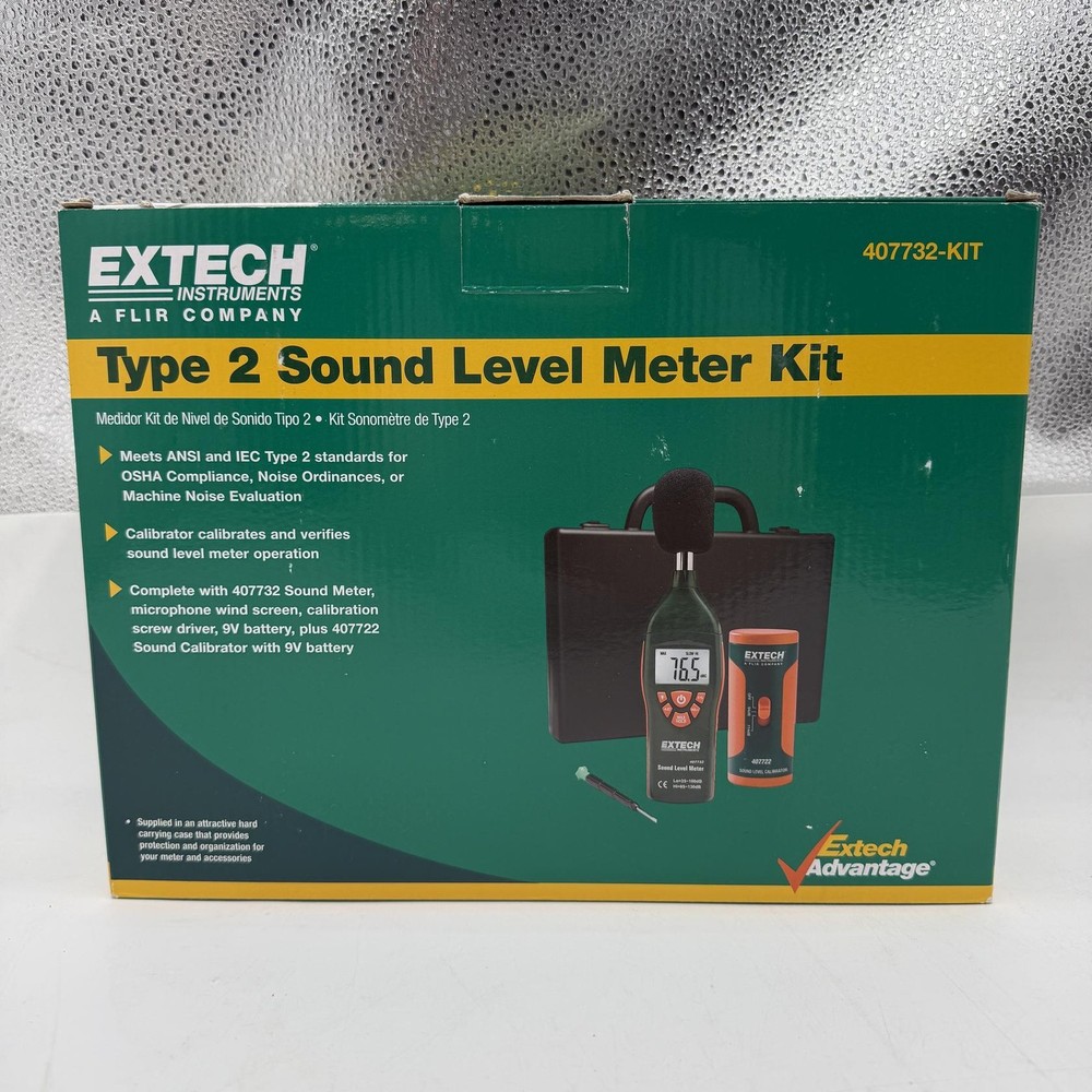 Extech 407732-KIT Low/High Range Sound Level Meter Kit