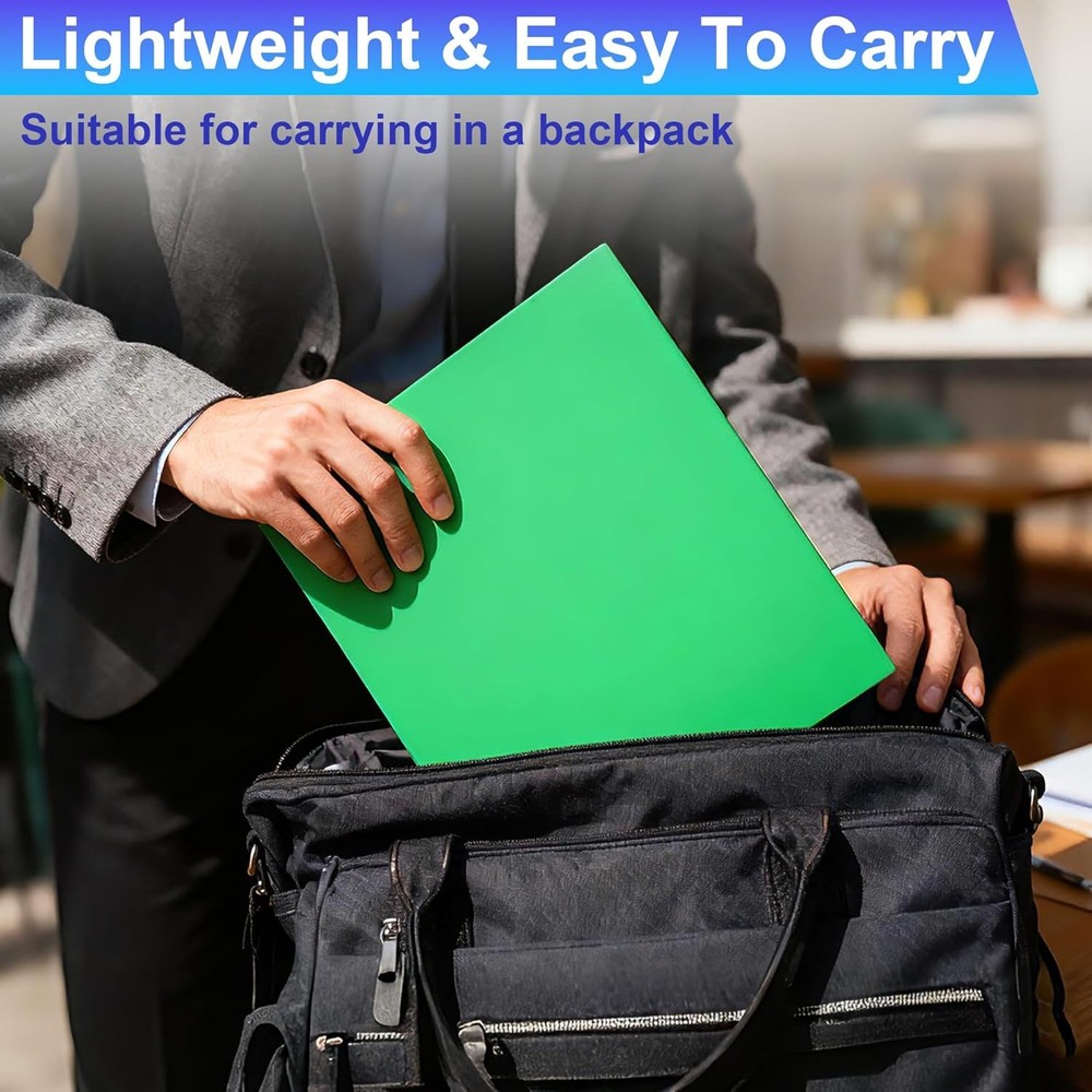 Plastic Folders with Pockets (8 Pack,Assorted Colors), Durable Heavy Duty File