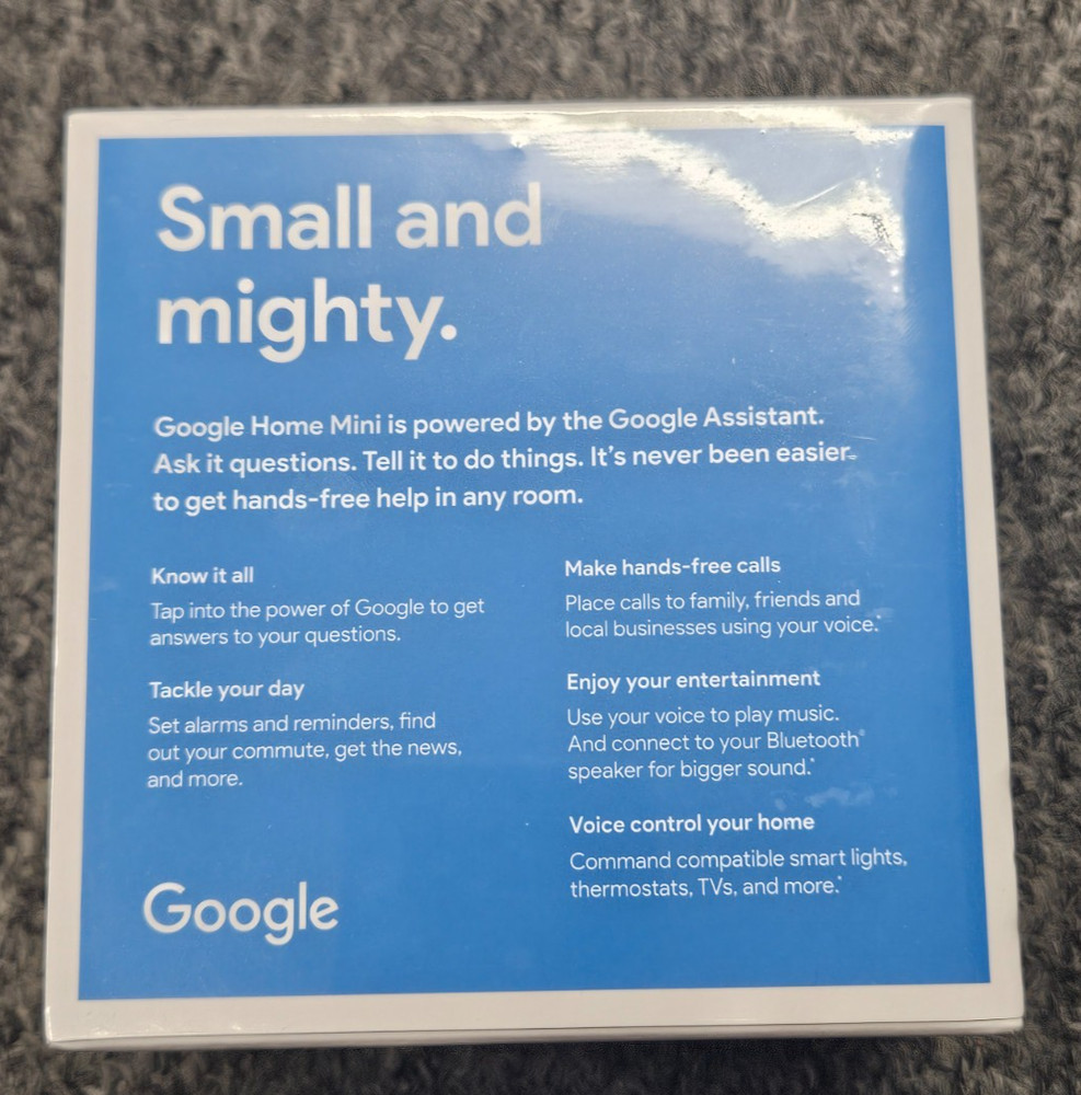 Google Home Mini Smart Speaker with Google Assistant - Chalk (GA00210-US)