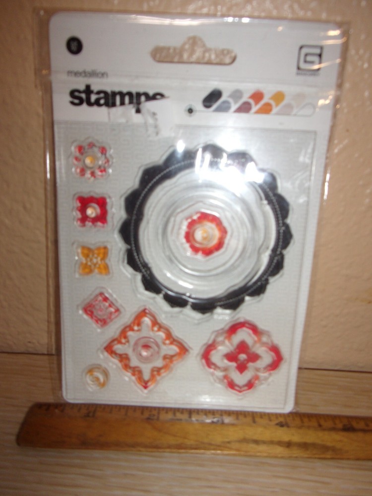 GBASIC GRAY STAMP BITSY MEDALLION 8 DIFFERENT READ DESCRIPTION