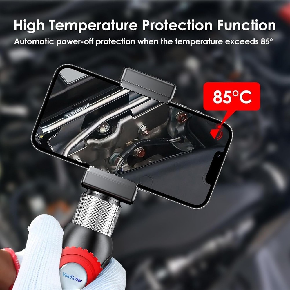 Two-Way Borescope Camera with Light [360°Rotation],1920P HD Borescope Camera