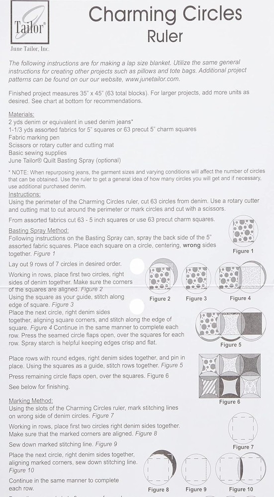Transparent Charming Circles Ruler